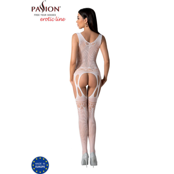 PASSION - BS099 BODYSTOCKING BLANCO TALLA ÚNICA - CandyHot - Foto 4