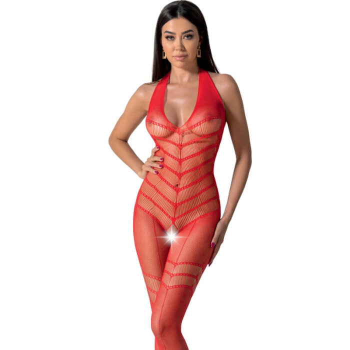 PASSION - BS100 BODYSTOCKING ROJO TALLA ÚNICA - CandyHot - Foto 1