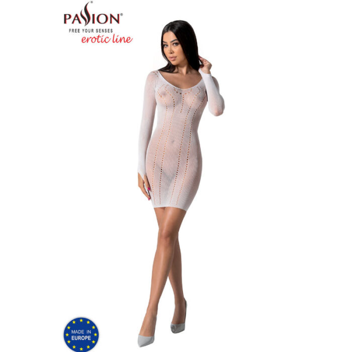 PASSION - BS101 BODYSTOCKING BLANCO TALLA ÚNICA - CandyHot - Foto 3