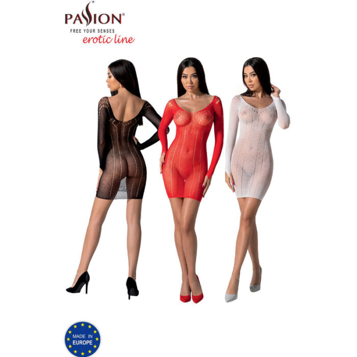 PASSION - BS101 BODYSTOCKING BLANCO TALLA ÚNICA - CandyHot - Foto 6