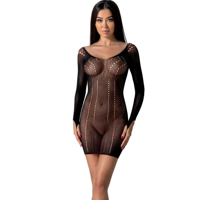 PASSION - BS101 BODYSTOCKING NEGRO TALLA ÚNICA - CandyHot - Foto 1