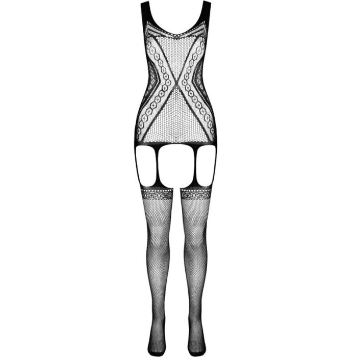 PASSION - ECO COLLECTION BODYSTOCKING ECO BS007 NEGRO - CandyHot - Foto 3