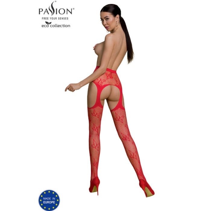 PASSION - ECO COLLECTION BODYSTOCKING ECO S001 ROJO - CandyHot - Foto 2