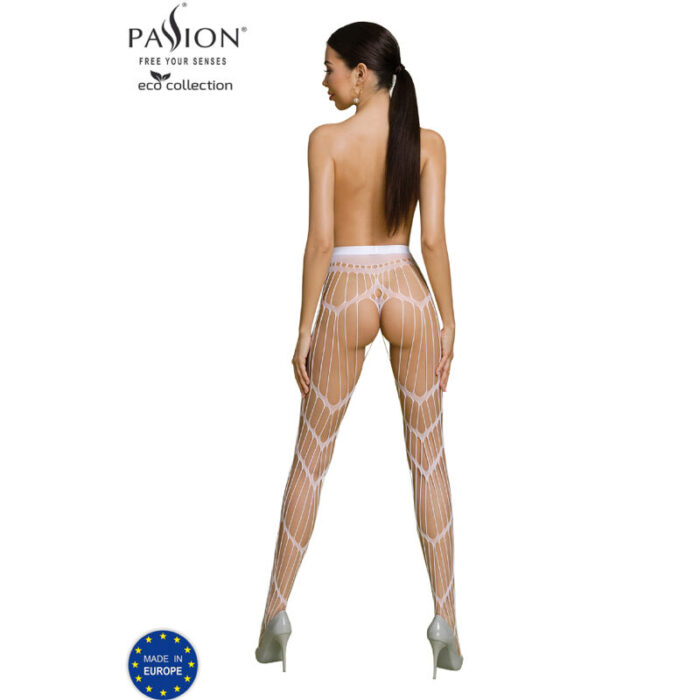PASSION - ECO COLLECTION BODYSTOCKING ECO S006 BLANCO - CandyHot - Foto 2