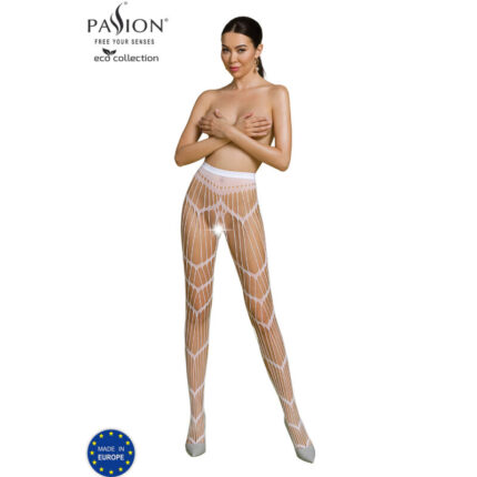 PASSION - ECO COLLECTION BODYSTOCKING ECO S006 BLANCO - CandyHot - Foto 1