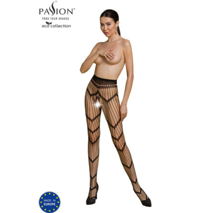 PASSION - ECO COLLECTION BODYSTOCKING ECO S006 NEGRO - CandyHot - Foto 1