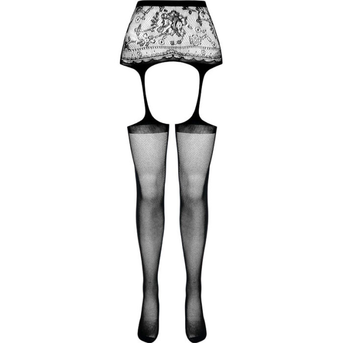 PASSION - S028 MEDIAS CON LIGUERO NEGRO TALLA ÚNICA - CandyHot - Foto 5