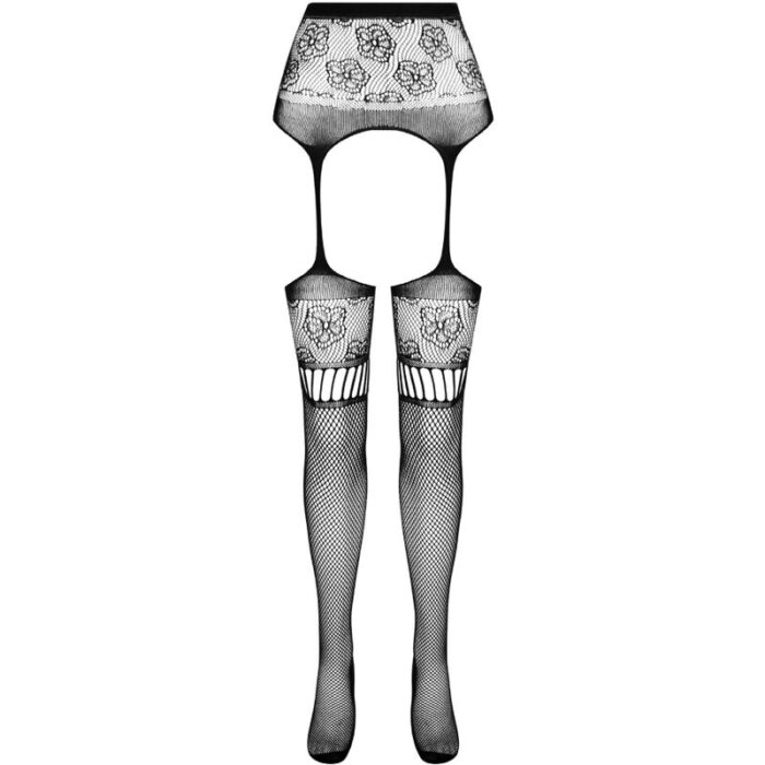 PASSION - S030 MEDIAS CON LIGUERO NEGRO TALLA ÚNICA - CandyHot - Foto 5