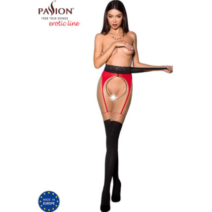 PASSION - TIOPEN 003 MEDIAS ROJO 1/2 20/40 DEN - CandyHot - Foto 1