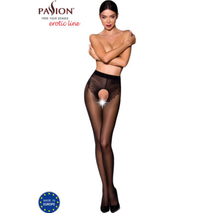 PASSION - TIOPEN 006 MEDIAS NEGRO 1/2 30 DEN - CandyHot - Foto 1