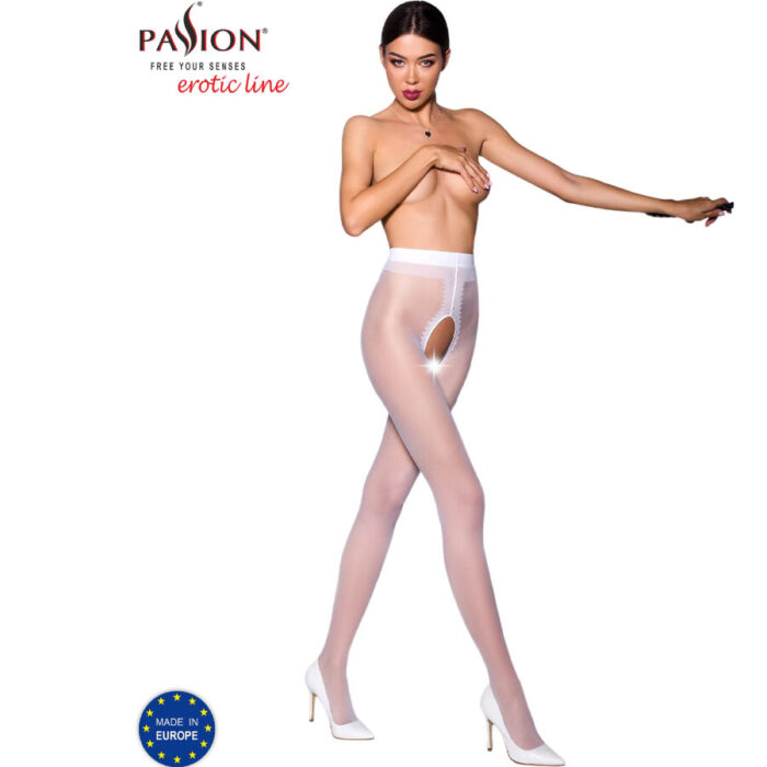 PASSION - TIOPEN 007 MEDIAS BLANCO 1/2 20 DEN - CandyHot - Foto 1