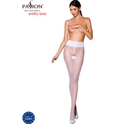 PASSION - TIOPEN 008 MEDIAS BLANCO 3/4 30 DEN - CandyHot - Foto 1