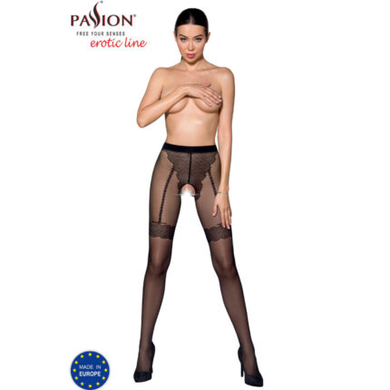 PASSION - TIOPEN 016 MEDIAS NEGRO 1/2 20 DEN - CandyHot - Foto 1
