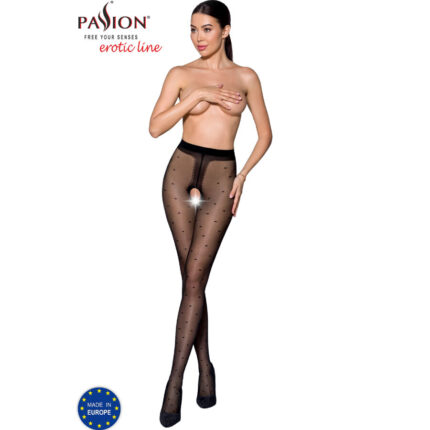 PASSION - TIOPEN 018 MEDIAS NEGRO 1/2 20 DEN - CandyHot - Foto 1