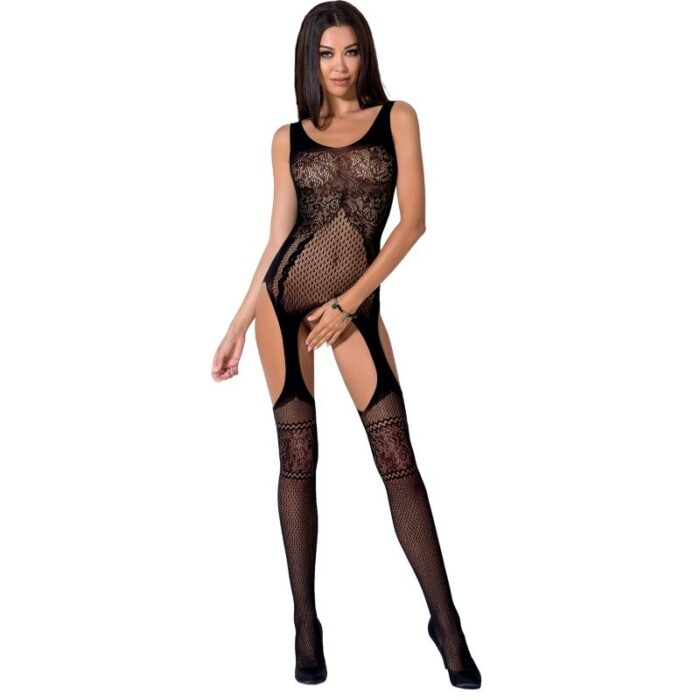 PASSION - WOMAN BS061 BODYSTOCKING NEGRO TALLA ÚNICA - CandyHot - Foto 2