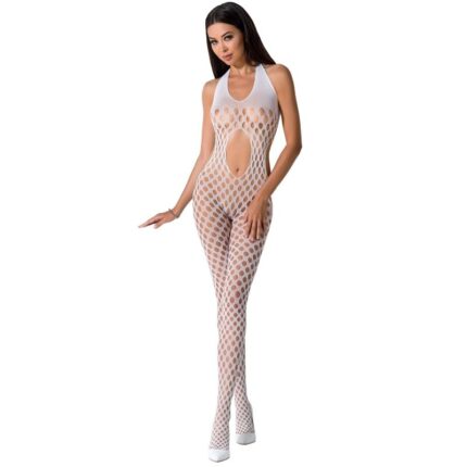 PASSION - WOMAN BS065 BODYSTOCKING BLANCO TALLA ÚNICA - CandyHot - Foto 1