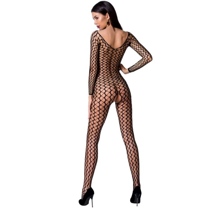PASSION - WOMAN BS068 BODYSTOCKING NEGRO TALLA ÚNICA - CandyHot - Foto 2