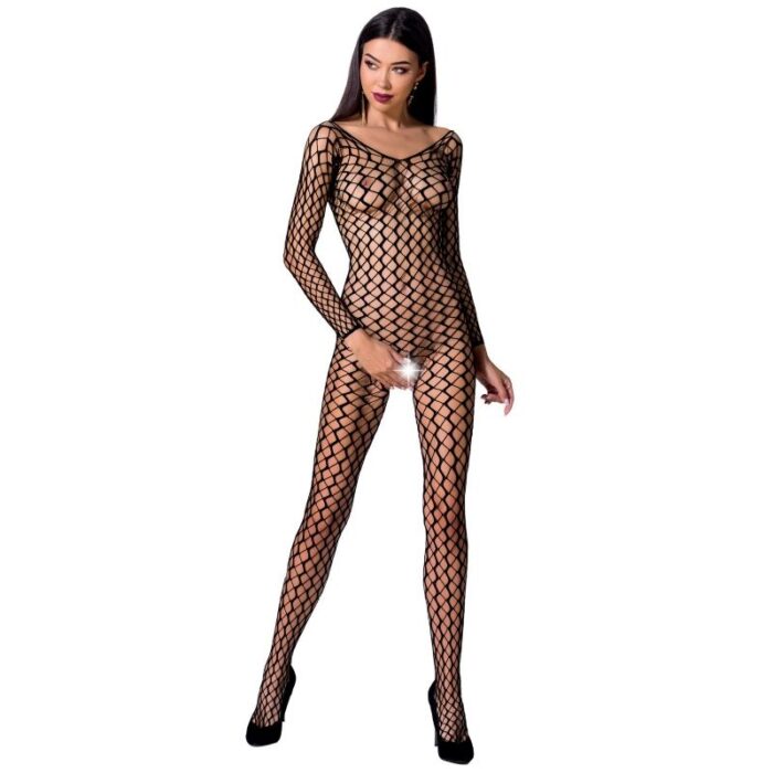 PASSION - WOMAN BS068 BODYSTOCKING NEGRO TALLA ÚNICA - CandyHot - Foto 1
