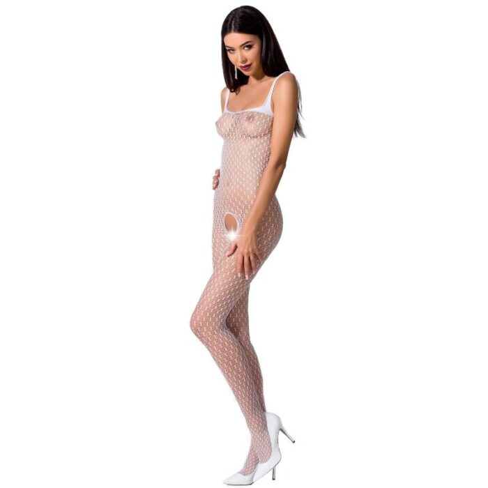 PASSION - WOMAN BS071 BODYSTOCKING BLANCO TALLA ÚNICA - CandyHot - Foto 1