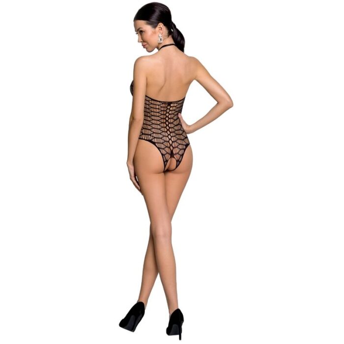 PASSION - WOMAN BS087 BODYSTOCKING NEGRO TALLA ÚNICA - CandyHot - Foto 2