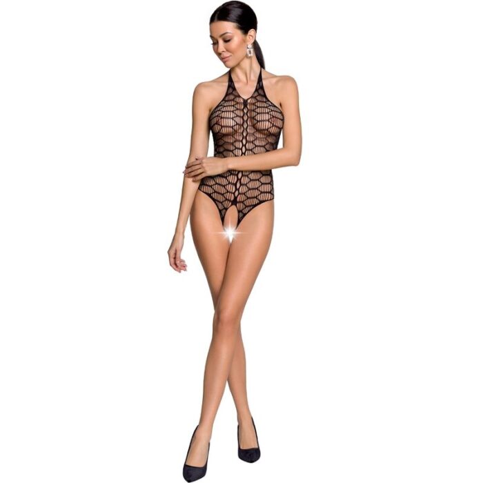 PASSION - WOMAN BS087 BODYSTOCKING NEGRO TALLA ÚNICA - CandyHot - Foto 1