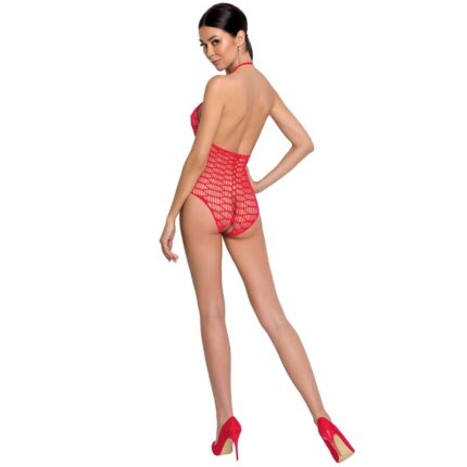 PASSION - WOMAN BS087 BODYSTOCKING ROJO TALLA ÚNICA - CandyHot - Foto 2