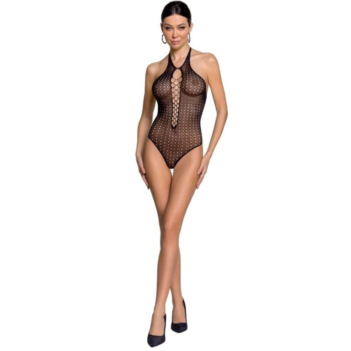 PASSION - WOMAN BS088 BODYSTOCKING NEGRO TALLA ÚNICA - CandyHot - Foto 1