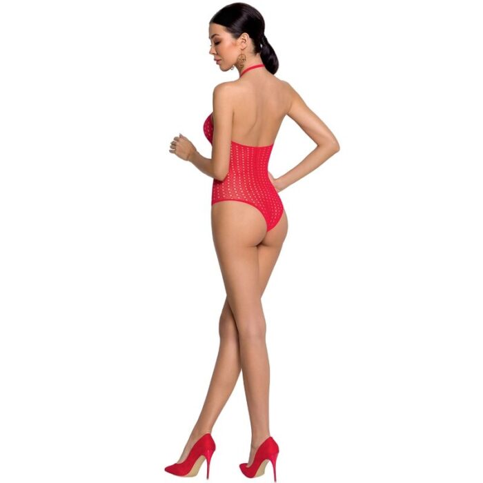 PASSION - WOMAN BS088 BODYSTOCKING ROJO TALLA ÚNICA - CandyHot - Foto 2
