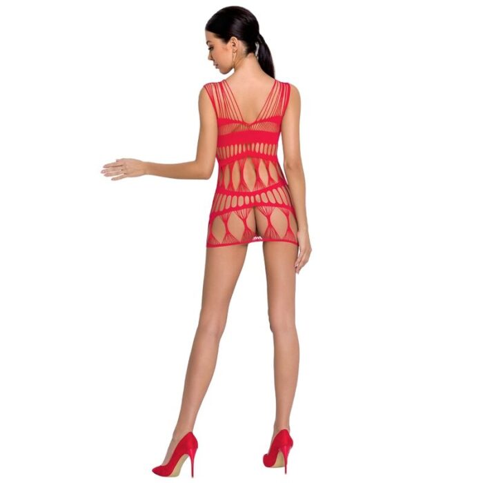 PASSION - WOMAN BS089 BODYSTOCKING ROJO TALLA ÚNICA - CandyHot - Foto 2
