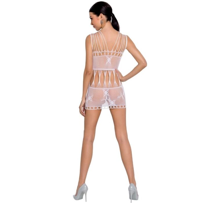 PASSION - WOMAN BS090 BODYSTOCKING BLANCO TALLA ÚNICA - CandyHot - Foto 2