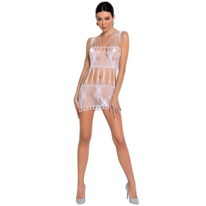 PASSION - WOMAN BS090 BODYSTOCKING BLANCO TALLA ÚNICA - CandyHot - Foto 1