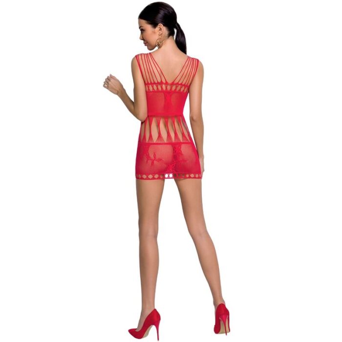 PASSION - WOMAN BS090 BODYSTOCKING ROJO TALLA ÚNICA - CandyHot - Foto 2