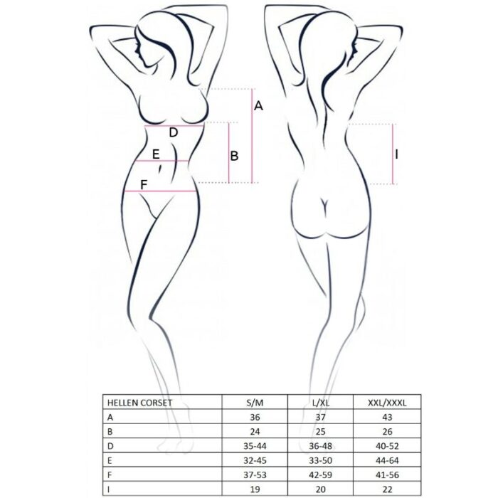 PASSION - WOMAN HELLEN CORSET NEGRO TALLA S/M - CandyHot - Foto 2