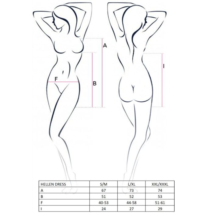 PASSION - WOMAN HELLEN VESTIDO Y TANGA TALLA L/XL - CandyHot - Foto 2