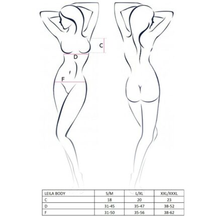 PASSION - WOMAN LEILA TEDDY NEGRO TALLA L/XL - CandyHot - Foto 2