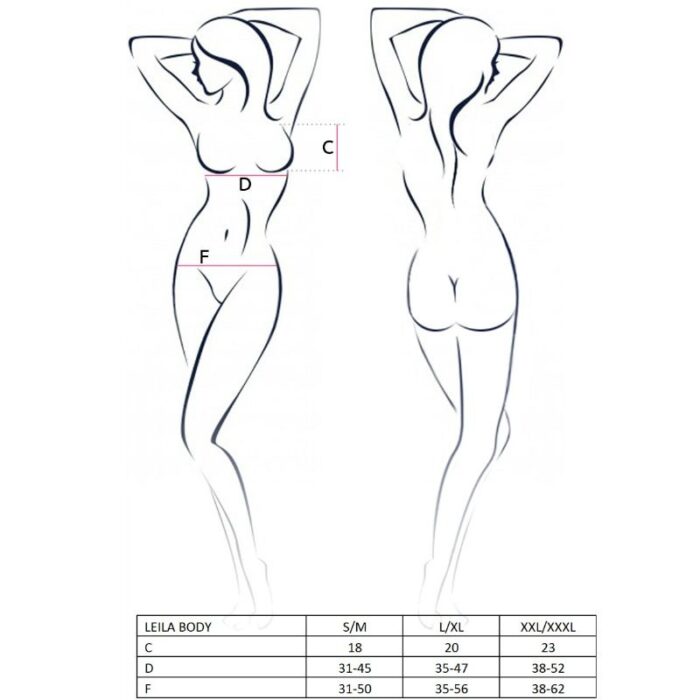 PASSION - WOMAN LEILA TEDDY NEGRO TALLA L/XL - CandyHot - Foto 2