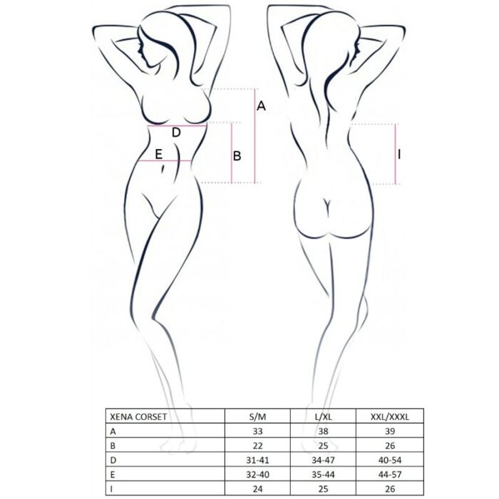 PASSION - WOMAN XENA CORSET TALLA L/XL - CandyHot - Foto 2