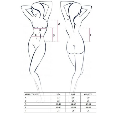 PASSION - WOMAN XENA CORSET TALLA S/M - CandyHot - Foto 2