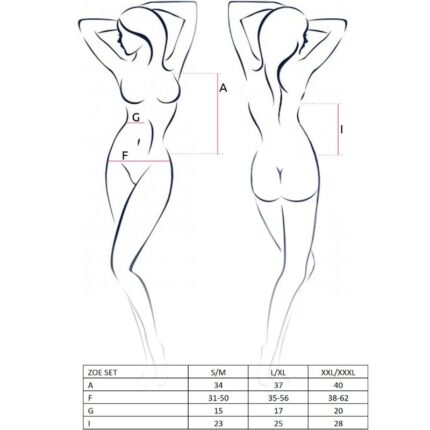 PASSION - WOMAN ZOE SET TALLA L/XL - CandyHot - Foto 2
