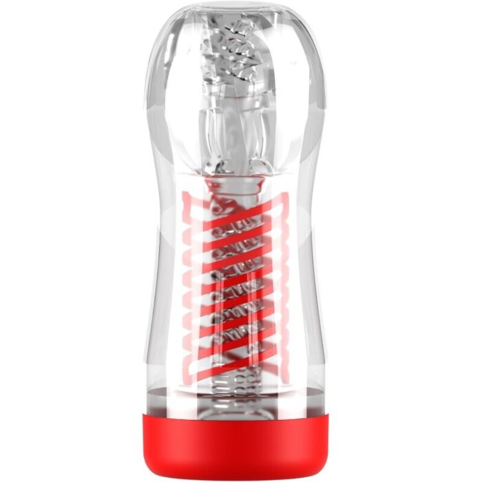 PDX ELITE - MASTURBADOR STROKER VIEWTUBE 2 COMPRESION ESPIRAL TRANSPARENTE - CandyHot - Foto 3