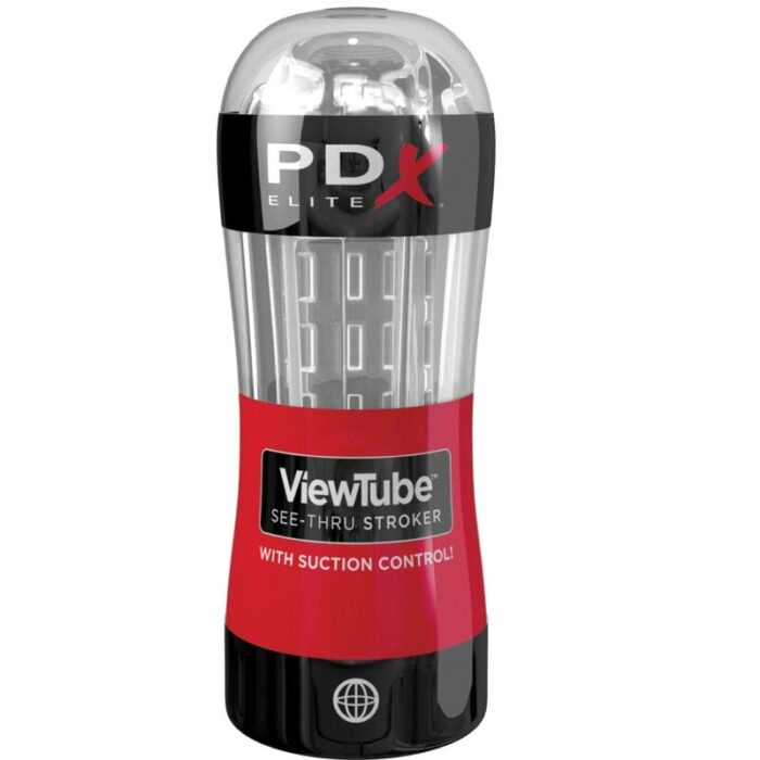PDX ELITE - MASTURBADOR STROKER VIEWTUBE CONTROL SUCCION TRANSPARENTE - CandyHot - Foto 1