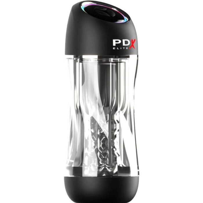 PDX ELITE - MASTURBADOR STROKER VIEWTUBE PRO VIBRADOR TRANSPARENTE - CandyHot - Foto 2