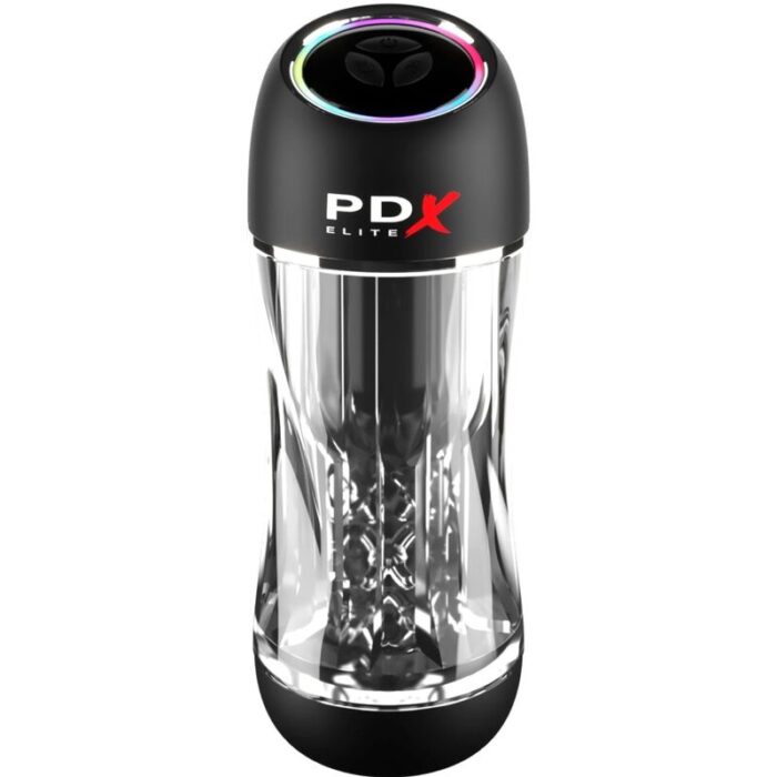 PDX ELITE - MASTURBADOR STROKER VIEWTUBE PRO VIBRADOR TRANSPARENTE - CandyHot - Foto 1