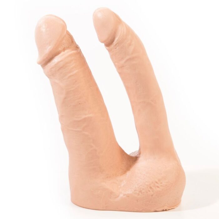 PINK ROOM - ARTHUS DILDO DOBLE REALÍSTICO NATURAL 17CM/15.5CM - CandyHot - Foto 1
