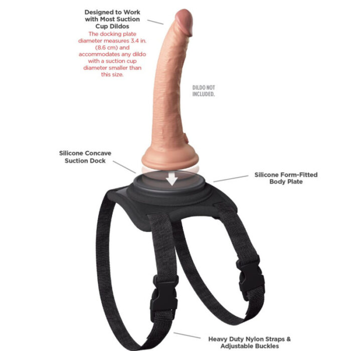 PIPEDREAMS - BODY DOCK LAP STRAP HARNESS - CandyHot - Foto 5