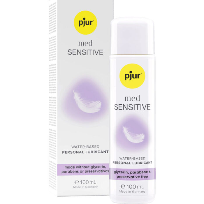 PJUR - MED SENSITIVE GLIDE LUBRICANTE BASE AGUA 100 ML - CandyHot - Foto 1