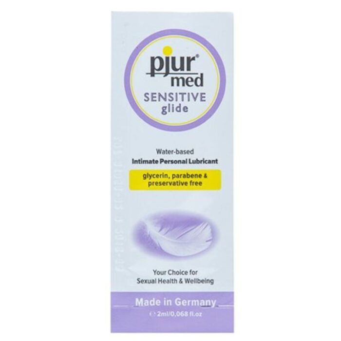 PJUR - MED SENSITIVE GLIDE LUBRICANTE BASE AGUA 2 ML - CandyHot - Foto 1