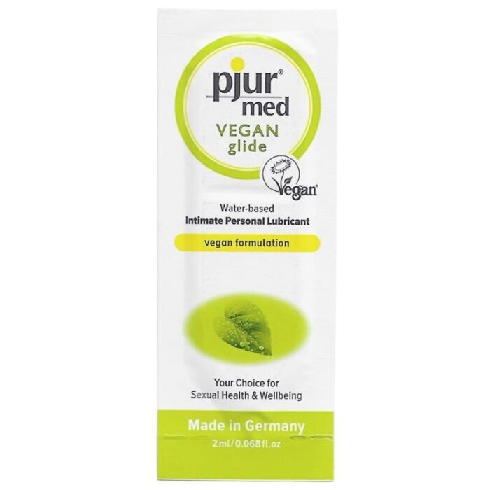 PJUR - MED VEGAN GLIDE LUBRICANTE BASE AGUA 2 ML - CandyHot - Foto 1