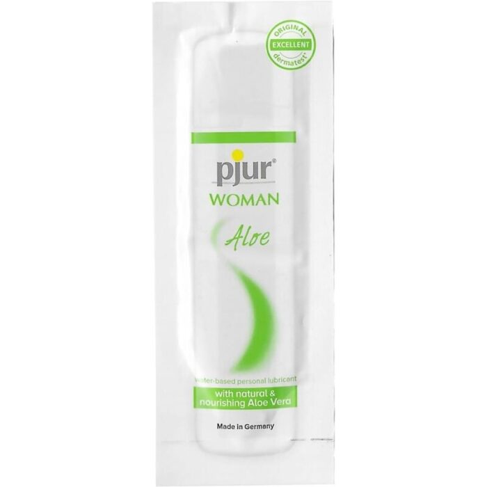 PJUR - WOMAN ALOE LUBRICANTE BASE AGUA 2 ML - CandyHot - Foto 1