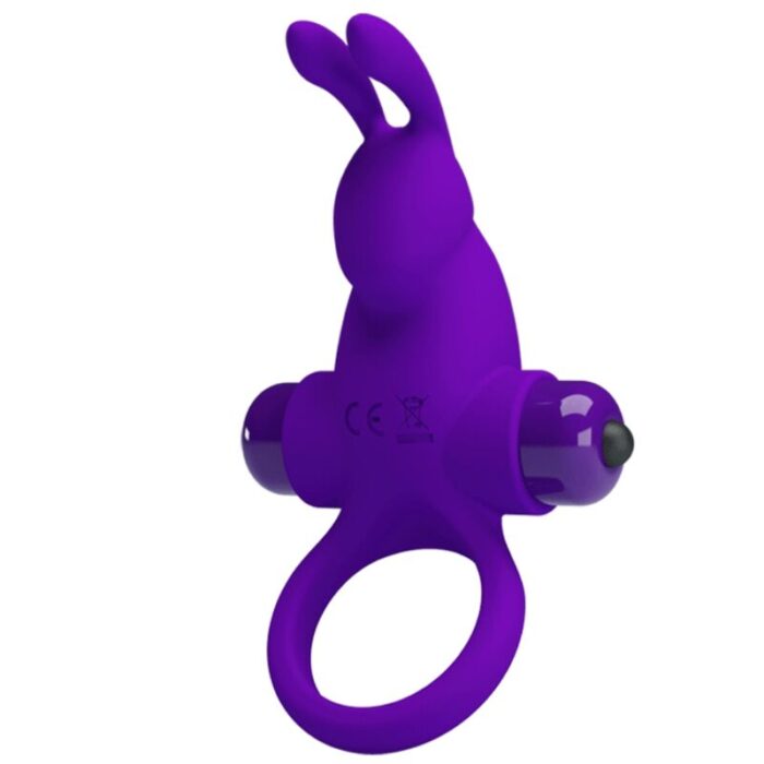 PRETTY LOVE - ANILLO VIBRADOR I CONEJO PARA PENE MORADO - CandyHot - Foto 2